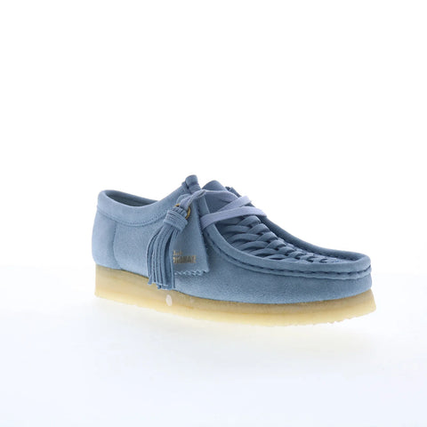 Clarks Wallabee Weave 26180614 Womens Blue Oxfords & Lace Ups Casual Shoes