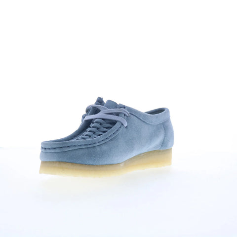 Clarks Wallabee Weave 26180614 Womens Blue Oxfords & Lace Ups Casual Shoes
