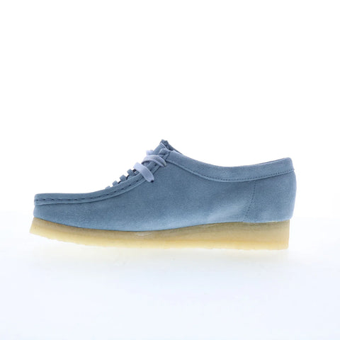 Clarks Wallabee Weave 26180614 Womens Blue Oxfords & Lace Ups Casual Shoes