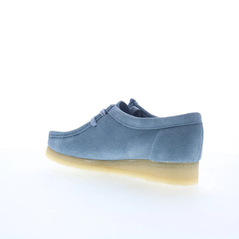 Clarks Wallabee Weave 26180614 Womens Blue Oxfords & Lace Ups Casual Shoes