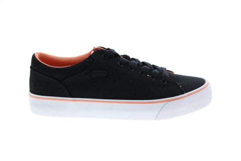Lugz Ally WALLYC-0851 Womens Black Canvas Lace Up Lifestyle Sneakers Shoes