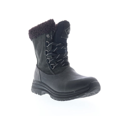 Original Muck Arctic Apres Lace WALM000 Womens Black Leather Winter Boots