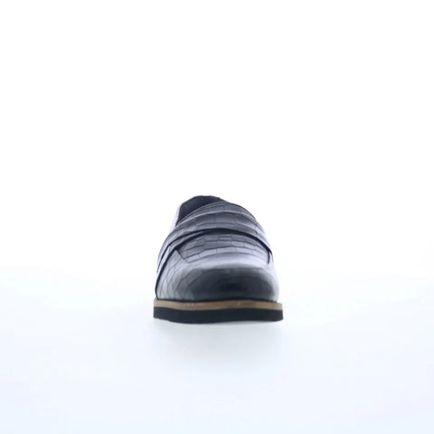 Softwalk Walsh S2369-027 Womens Black Leather Loafer Flats Shoes