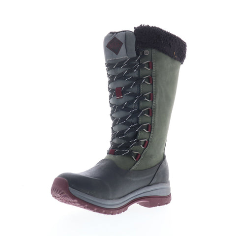 Original Muck Arctic Apres Lace Tall WALT100 Womens Gray Leather Winter Boots