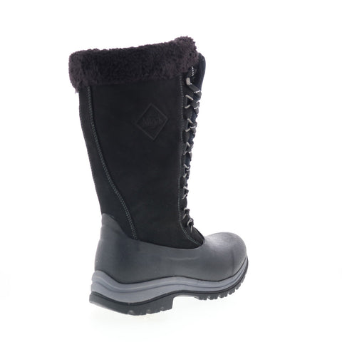 Original Muck Arctic Apres Lace Tall WALT000 Womens Black Leather Winter Boots