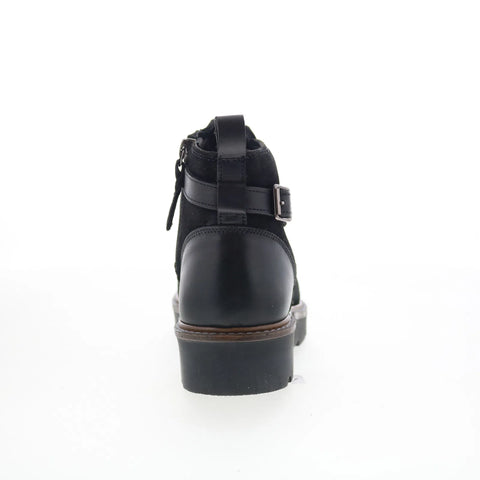 Softwalk Waneta S2370-003 Womens Black Leather Zipper Ankle & Booties Boots