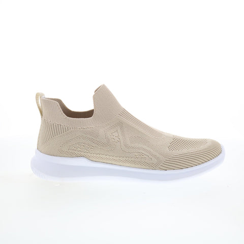 Propet Travelbound Slip on WAT104M Womens Beige Canvas Loafer Flats Shoes