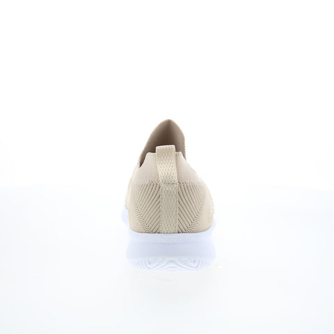 Propet Travelbound Slip on WAT104M Womens Beige Canvas Loafer Flats Shoes
