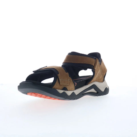 Clarks Wave 2.0 Jump 26159771 Mens Brown Leather Strap Sport Sandals Shoes