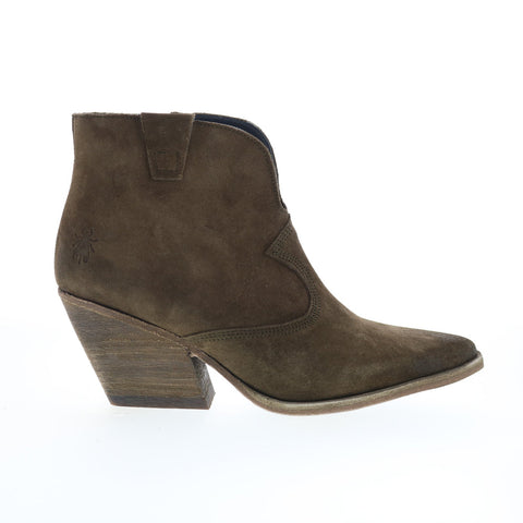 Fly London Waxi WAXI185FLY-001 Womens Brown Suede Ankle & Booties Boots