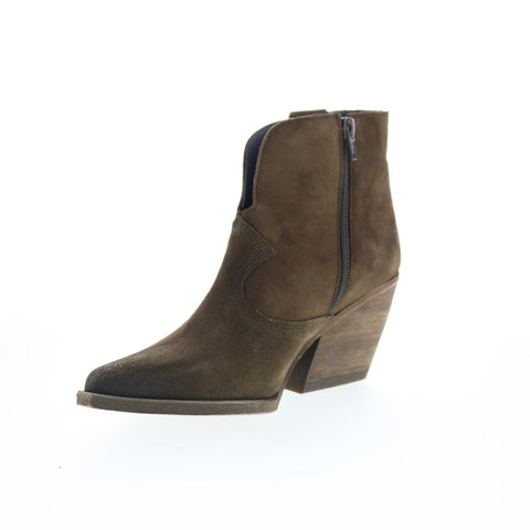 Fly London Waxi WAXI185FLY-001 Womens Brown Suede Ankle & Booties Boots