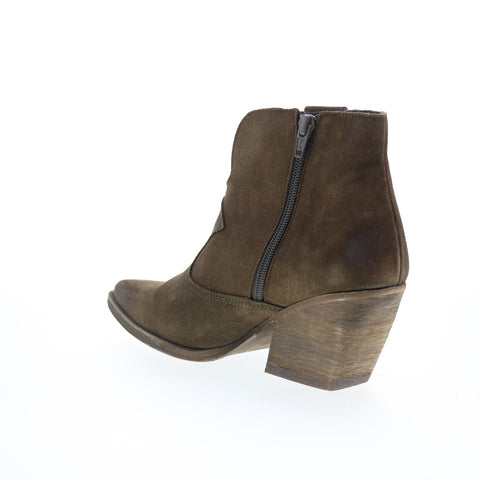 Fly London Waxi WAXI185FLY-001 Womens Brown Suede Ankle & Booties Boots
