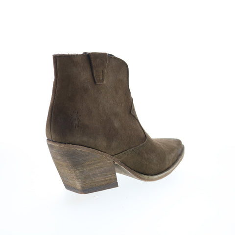 Fly London Waxi WAXI185FLY-001 Womens Brown Suede Ankle & Booties Boots