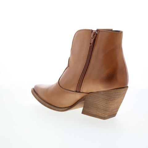 Fly London Waxi WAXI185FLY-003 Womens Brown Leather Ankle & Booties Boots