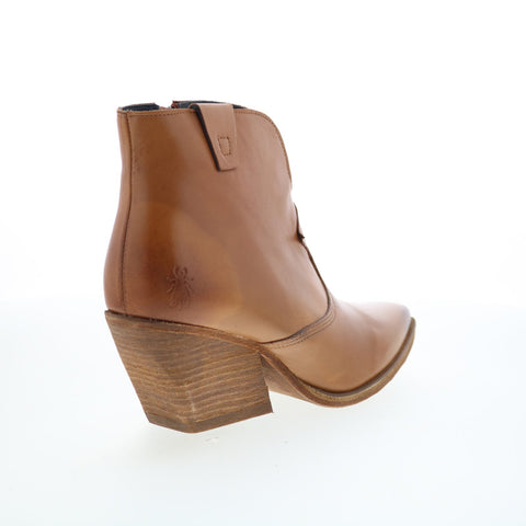 Fly London Waxi WAXI185FLY-003 Womens Brown Leather Ankle & Booties Boots