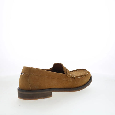 Pajar Wayne 51884 Mens Brown Leather Slip On Loafers & Slip Ons Penny Shoes