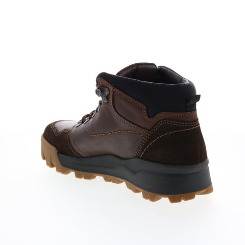 Mephisto Wayne Mens Brown Leather Lace Up Casual Dress Boots