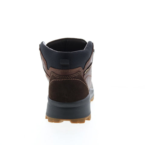 Mephisto Wayne Mens Brown Leather Lace Up Casual Dress Boots