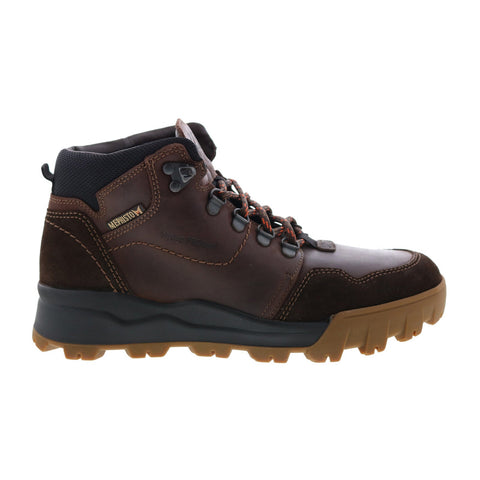 Mephisto Wayne Mens Brown Leather Lace Up Casual Dress Boots