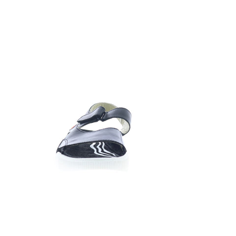 Softinos Weal WEAL712SOF-000 Womens Black Leather Strap Sandals Shoes