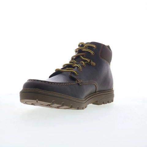 Rockport Weather Or Not Moc Toe Boot Mens Brown Leather Casual Dress Boots