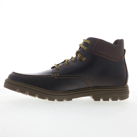 Rockport Weather Or Not Moc Toe Boot Mens Brown Leather Casual Dress Boots