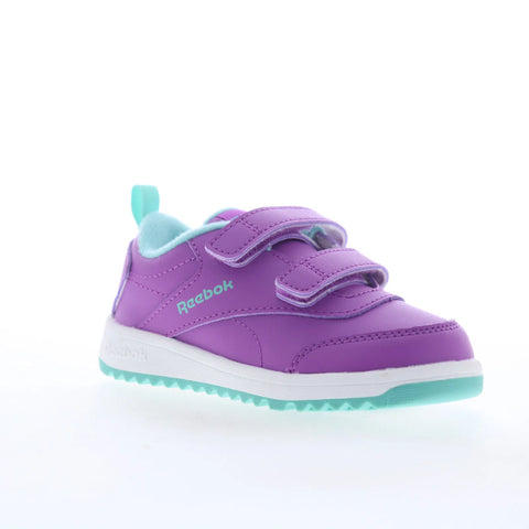 Reebok Weebok Clasp Low 2 Toddler Purple Leather Lifestyle Sneakers Shoes