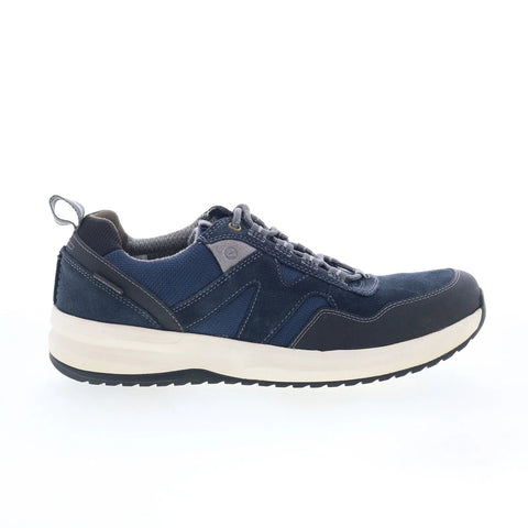 Clarks Wellman Trail AP 26169793 Mens Blue Leather Lifestyle Sneakers Shoes