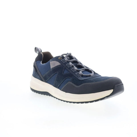 Clarks Wellman Trail AP 26169793 Mens Blue Leather Lifestyle Sneakers Shoes