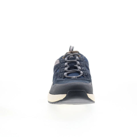 Clarks Wellman Trail AP 26169793 Mens Blue Leather Lifestyle Sneakers Shoes