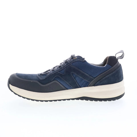 Clarks Wellman Trail AP 26169793 Mens Blue Leather Lifestyle Sneakers Shoes