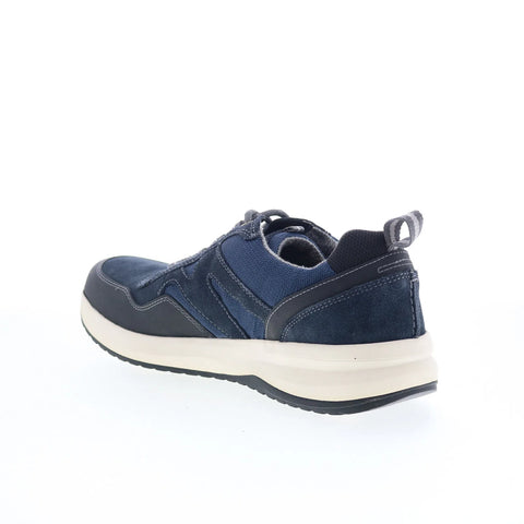 Clarks Wellman Trail AP 26169793 Mens Blue Leather Lifestyle Sneakers Shoes