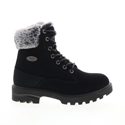 Lugz Empire Hi Fur 6-Inch WEMPHFD-0154 Womens Black Casual Dress Boots