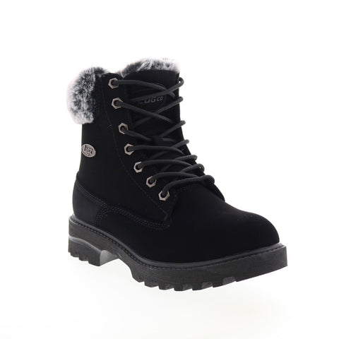 Lugz Empire Hi Fur 6-Inch WEMPHFD-0154 Womens Black Casual Dress Boots