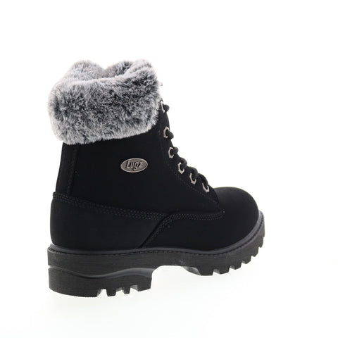 Lugz Empire Hi Fur 6-Inch WEMPHFD-0154 Womens Black Casual Dress Boots