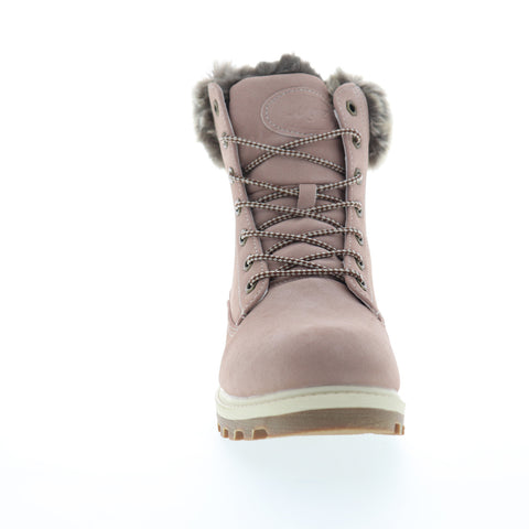 Lugz Empire HI Fur WEMPHFE-682 Womens Pink Leather Casual Dress Boots