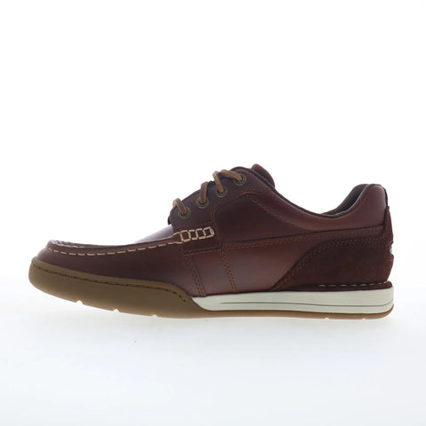 Rockport Wentworth RMWENTWORTH Mens Brown Wide Loafers & Slip Ons Boat Shoes