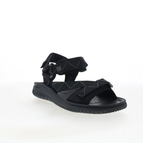 Clarks Wesley Trail 26171721 Mens Black Synthetic Strap Sport Sandals Shoes