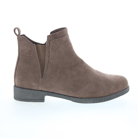 Propet Tandy WFV065P Womens Brown Wide Leather Zipper Casual Dress Boots