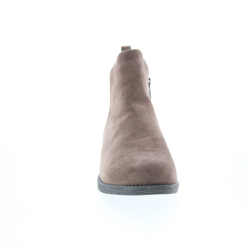 Propet Tandy WFV065P Womens Brown Wide Leather Zipper Casual Dress Boots