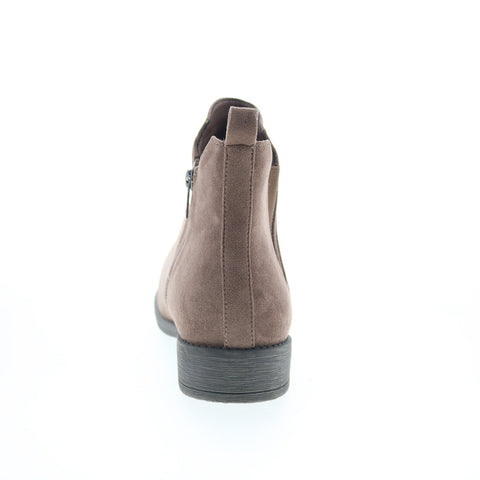 Propet Tandy WFV065P Womens Brown Wide Leather Zipper Casual Dress Boots