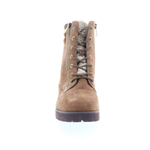 Easy Spirit Whay SEWHAY Womens Brown Suede Zipper Casual Dress Boots