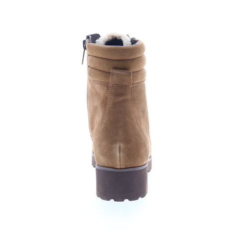 Easy Spirit Whay SEWHAY Womens Brown Suede Zipper Casual Dress Boots
