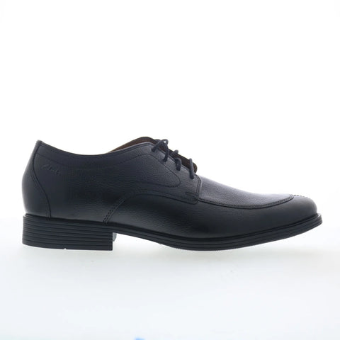 Clarks Whiddon Apron 26174569 Mens Black Leather Oxfords & Lace Ups Casual