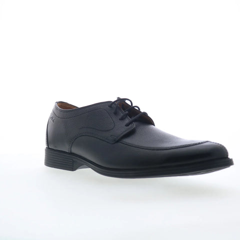 Clarks Whiddon Apron 26174569 Mens Black Leather Oxfords & Lace Ups Casual