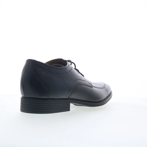 Clarks Whiddon Apron 26174569 Mens Black Leather Oxfords & Lace Ups Casual