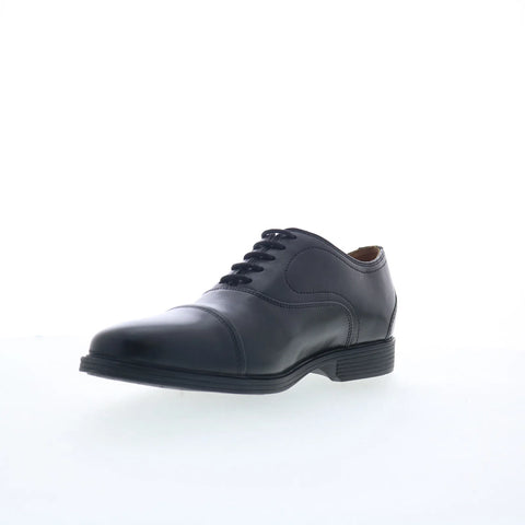 Clarks Whiddon OX 26176991 Mens Black Wide Oxfords & Lace Ups Cap Toe Shoes