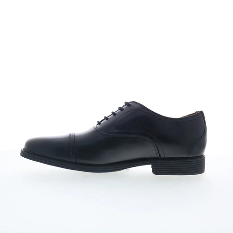 Clarks Whiddon OX 26176991 Mens Black Wide Oxfords & Lace Ups Cap Toe Shoes