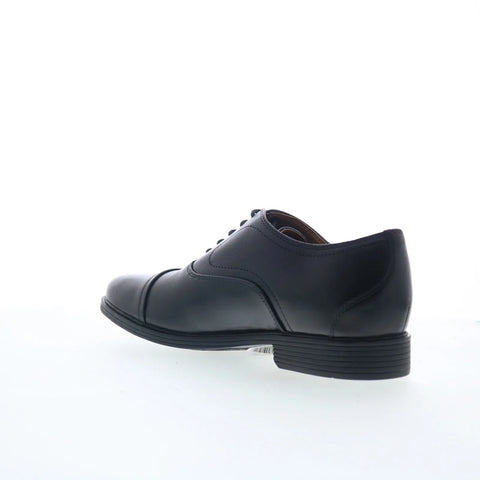 Clarks Whiddon OX 26176991 Mens Black Wide Oxfords & Lace Ups Cap Toe Shoes