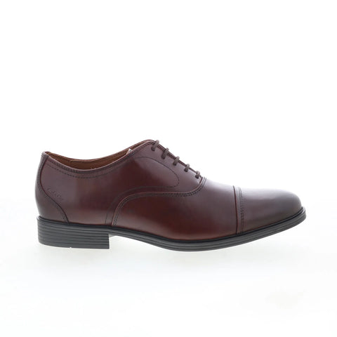 Clarks Whiddon OX 26177809 Mens Brown Wide Oxfords & Lace Ups Cap Toe Shoes
